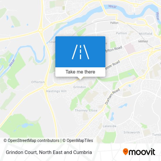 Grindon Court map