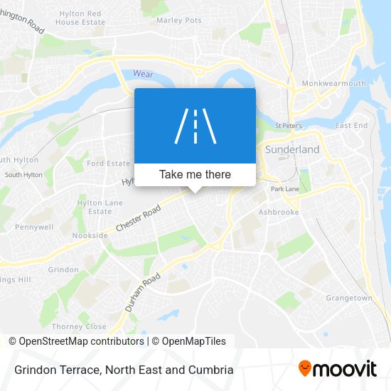 Grindon Terrace map