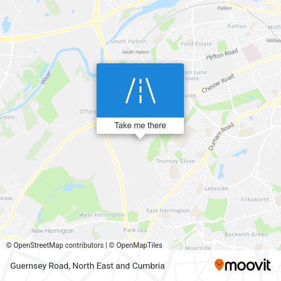 Guernsey Road map