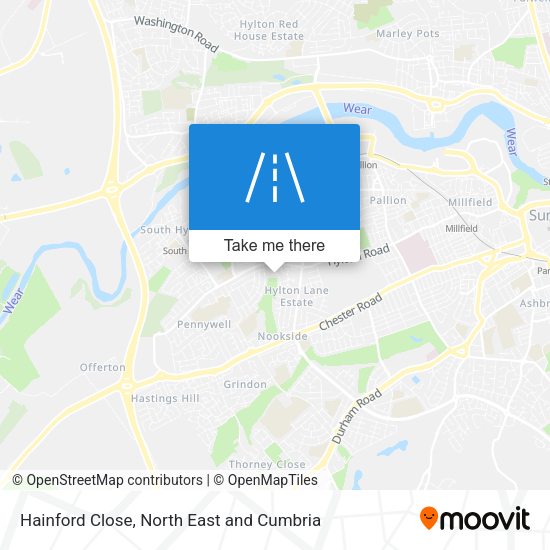 Hainford Close map
