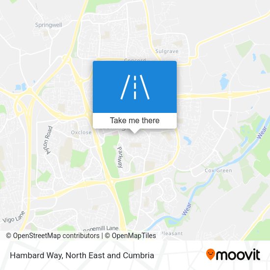 Hambard Way map
