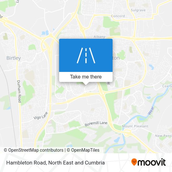 Hambleton Road map