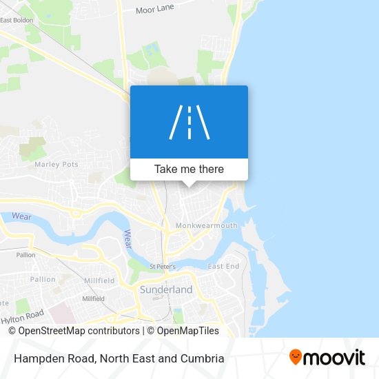 Hampden Road map