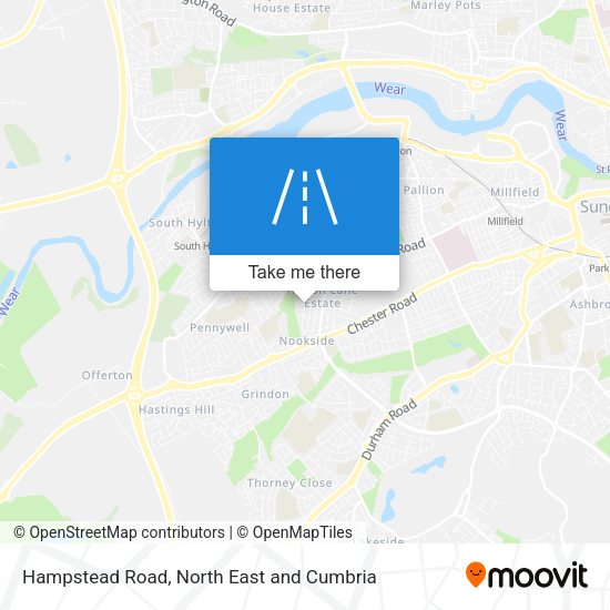 Hampstead  Road map