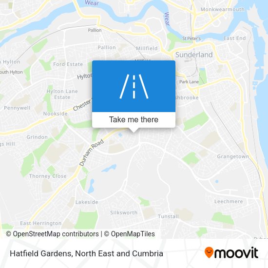 Hatfield Gardens map