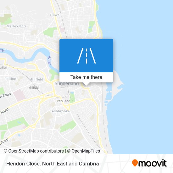 Hendon Close map