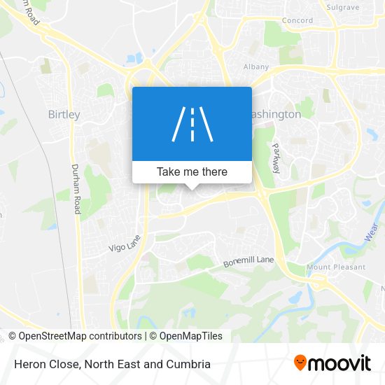 Heron Close map