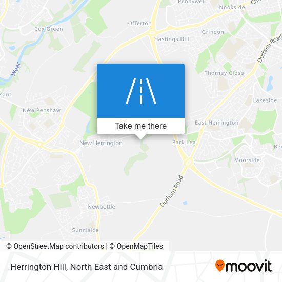 Herrington Hill map