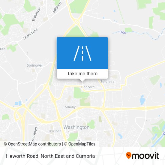 Heworth Road map