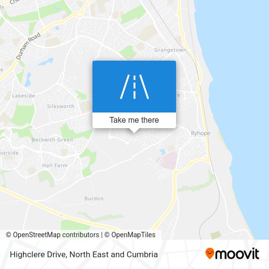 Highclere Drive map