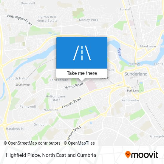 Highfield Place map