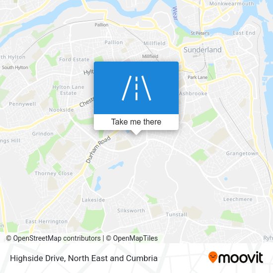 Highside Drive map