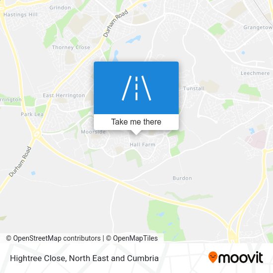 Hightree Close map
