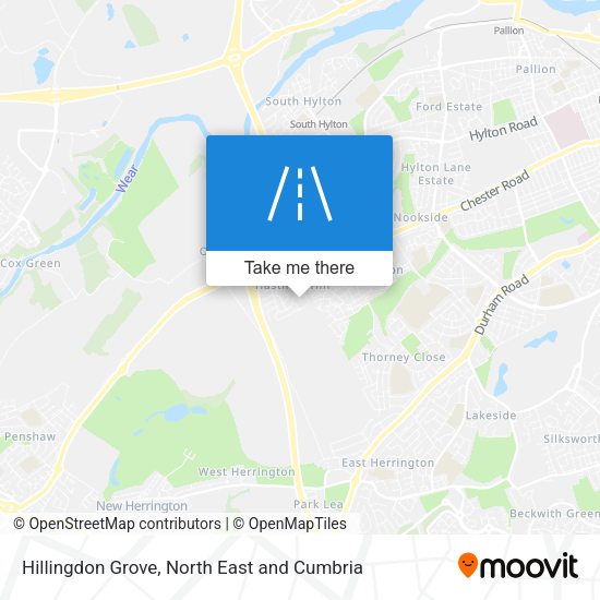 Hillingdon Grove map