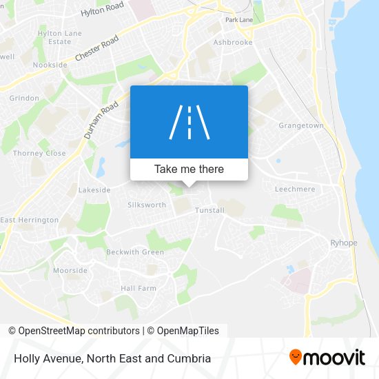 Holly Avenue map