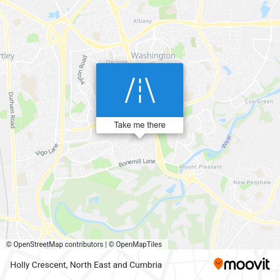 Holly Crescent map