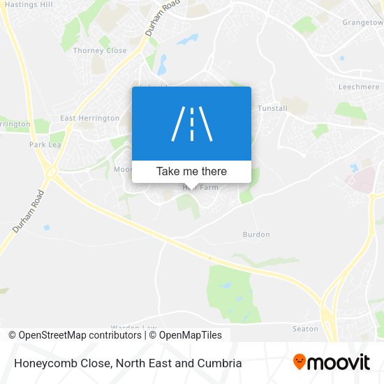 Honeycomb Close map