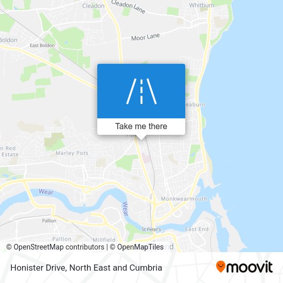 Honister Drive map