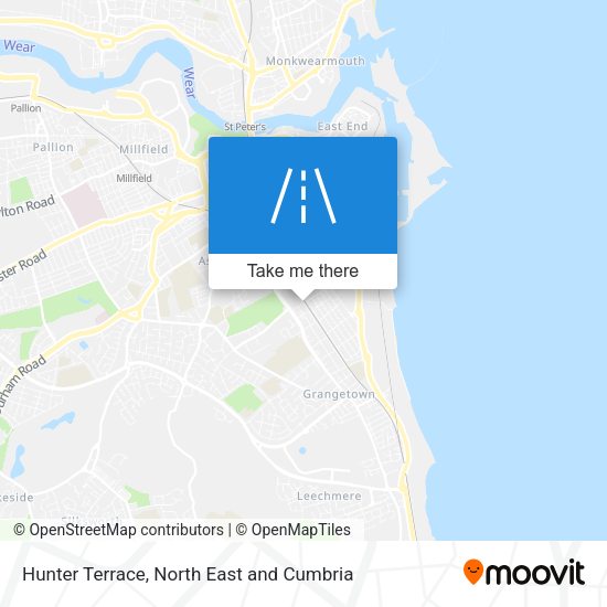 Hunter Terrace map