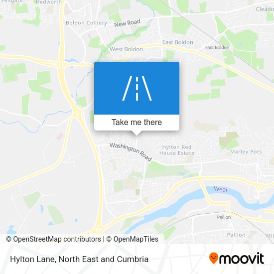 Hylton Lane map