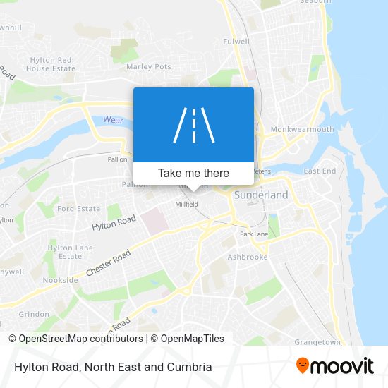 Hylton Road map