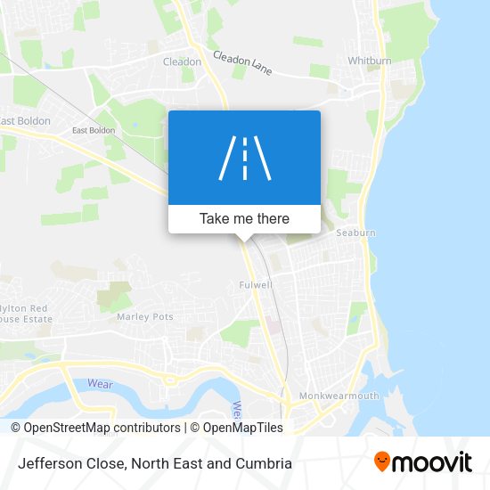 Jefferson Close map