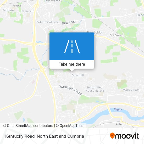 Kentucky Road map