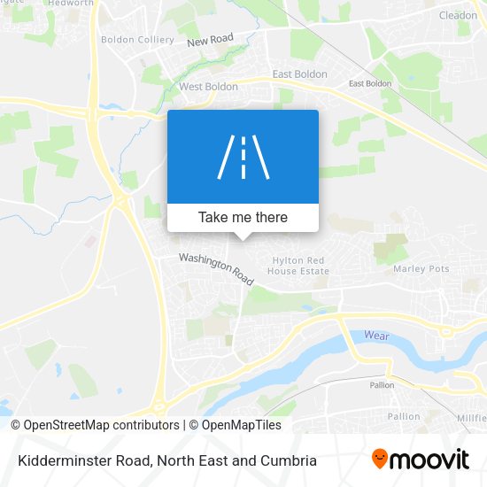 Kidderminster Road map