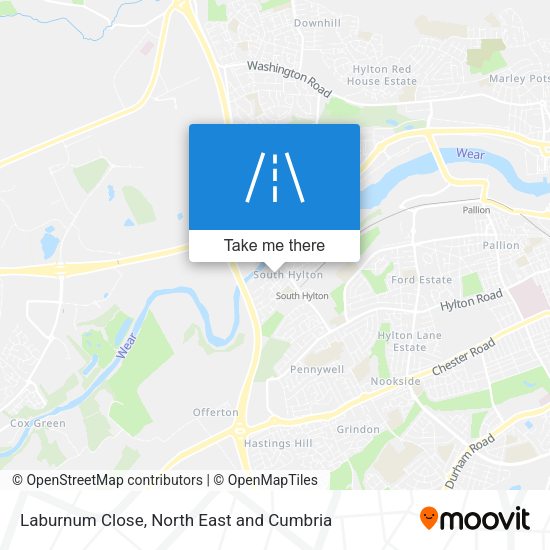 Laburnum Close map