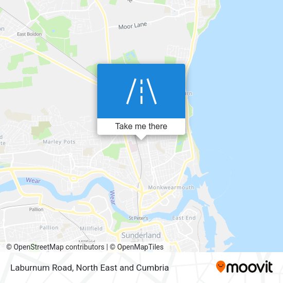 Laburnum Road map
