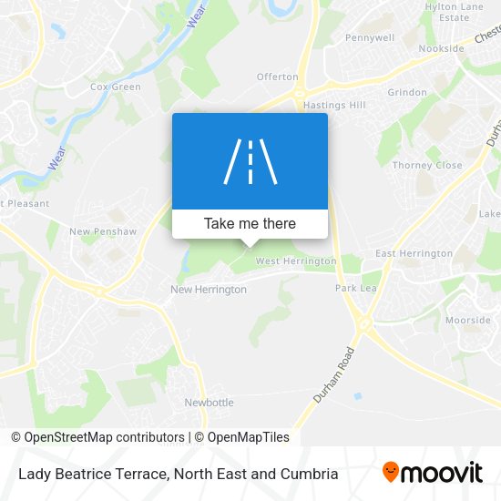Lady Beatrice Terrace map