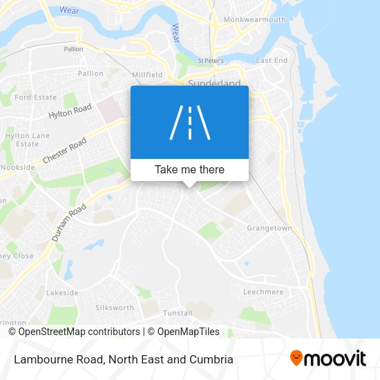 Lambourne Road map