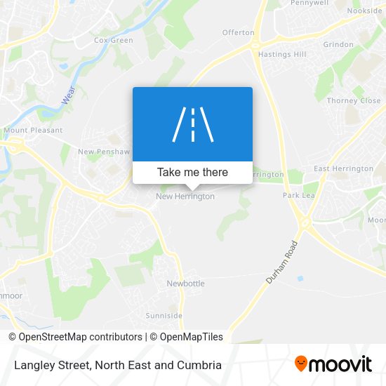 Langley Street map