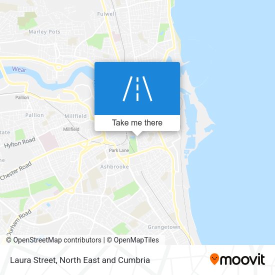 Laura Street map