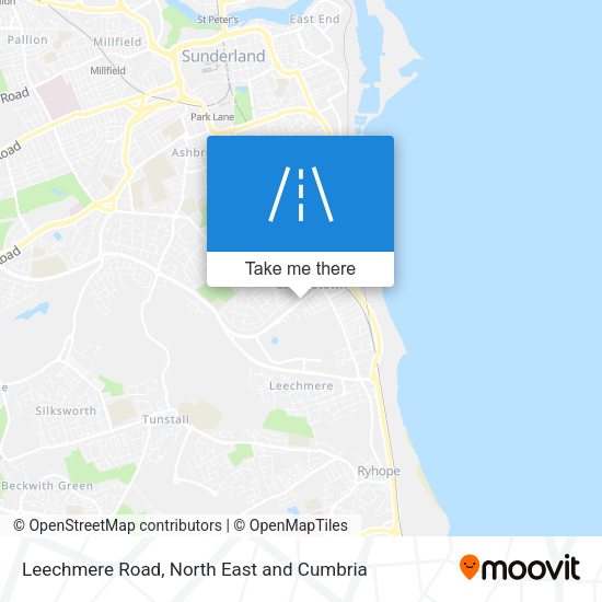 Leechmere Road map