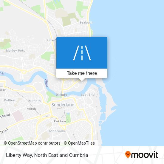 Liberty Way map
