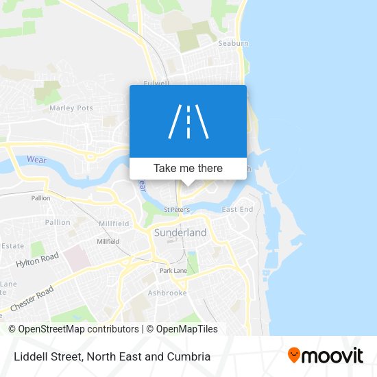 Liddell Street map