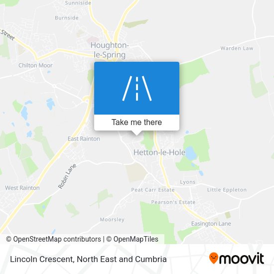 Lincoln Crescent map