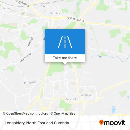 Longniddry map