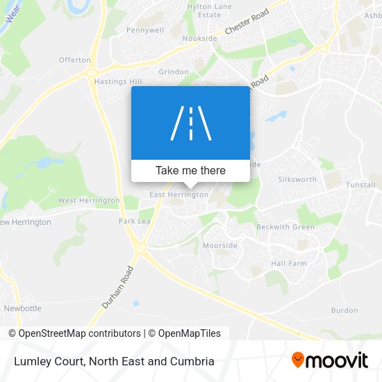 Lumley Court map