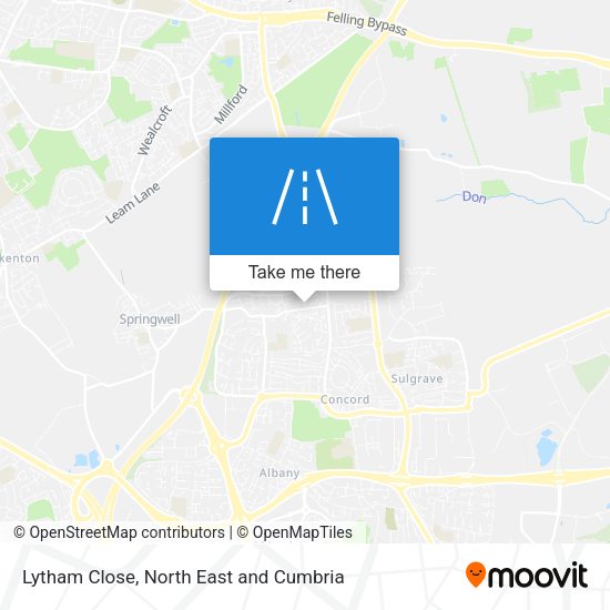 Lytham Close map