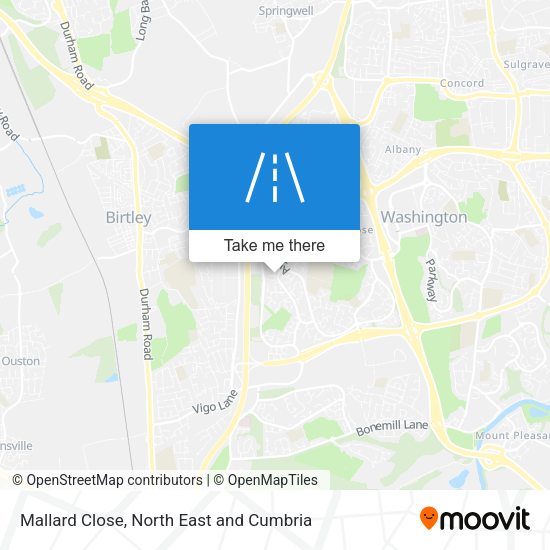Mallard Close map