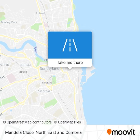 Mandela Close map