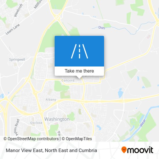 Manor View East map
