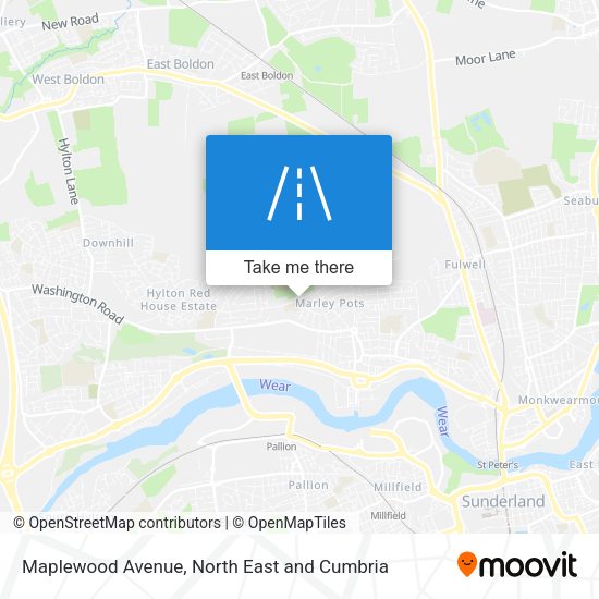 Maplewood Avenue map