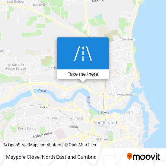 Maypole Close map