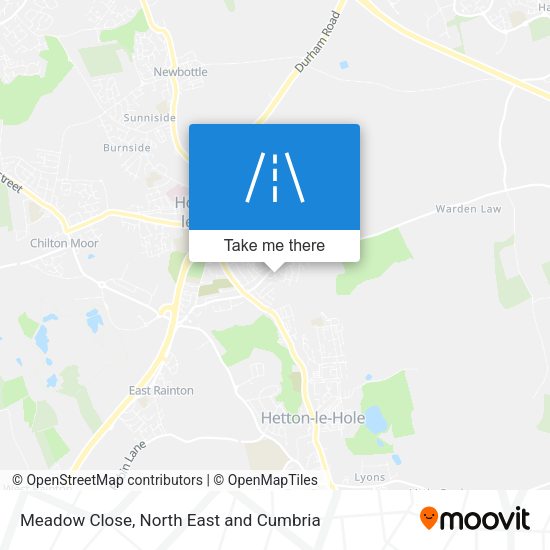 Meadow Close map