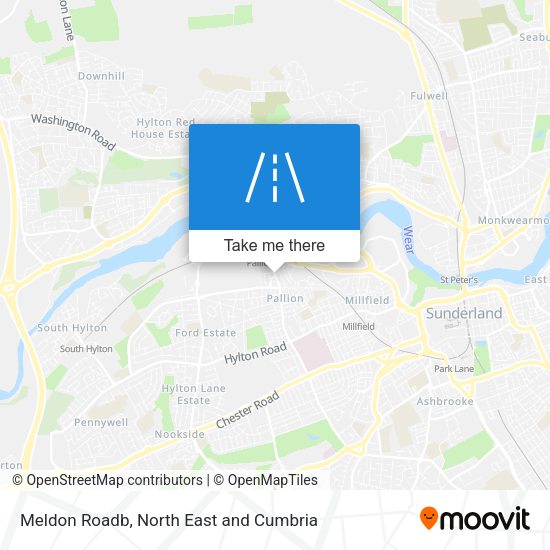 Meldon Roadb map