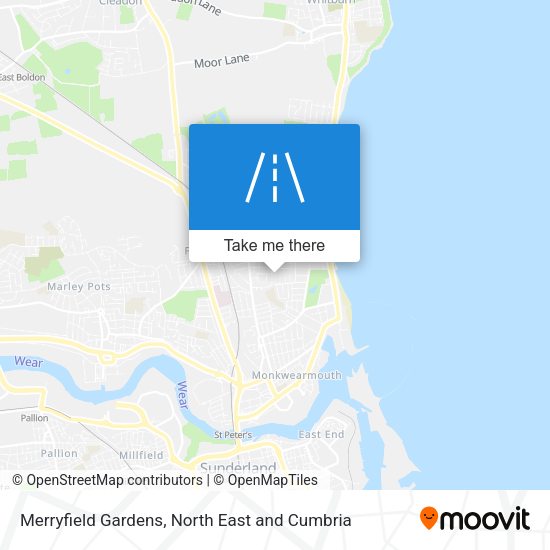 Merryfield Gardens map