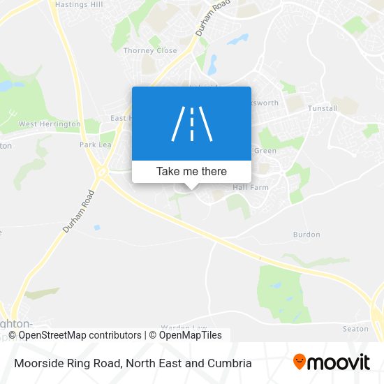 Moorside Ring Road map